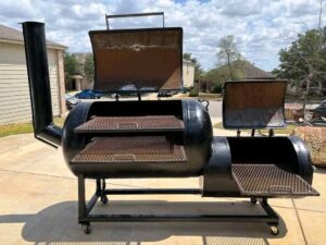 150 Gallon Smoker + Grill Combo