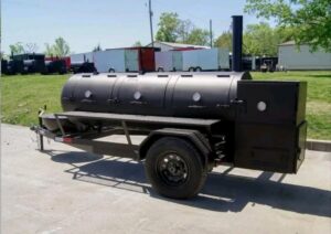 330 Gallon Pull-Behind BBQ Smoker w/ Grill