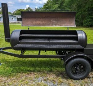150-Gallon Offset Smoker Trailer